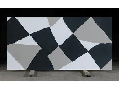 Multi Color Marble Look Quartz Stone Slab